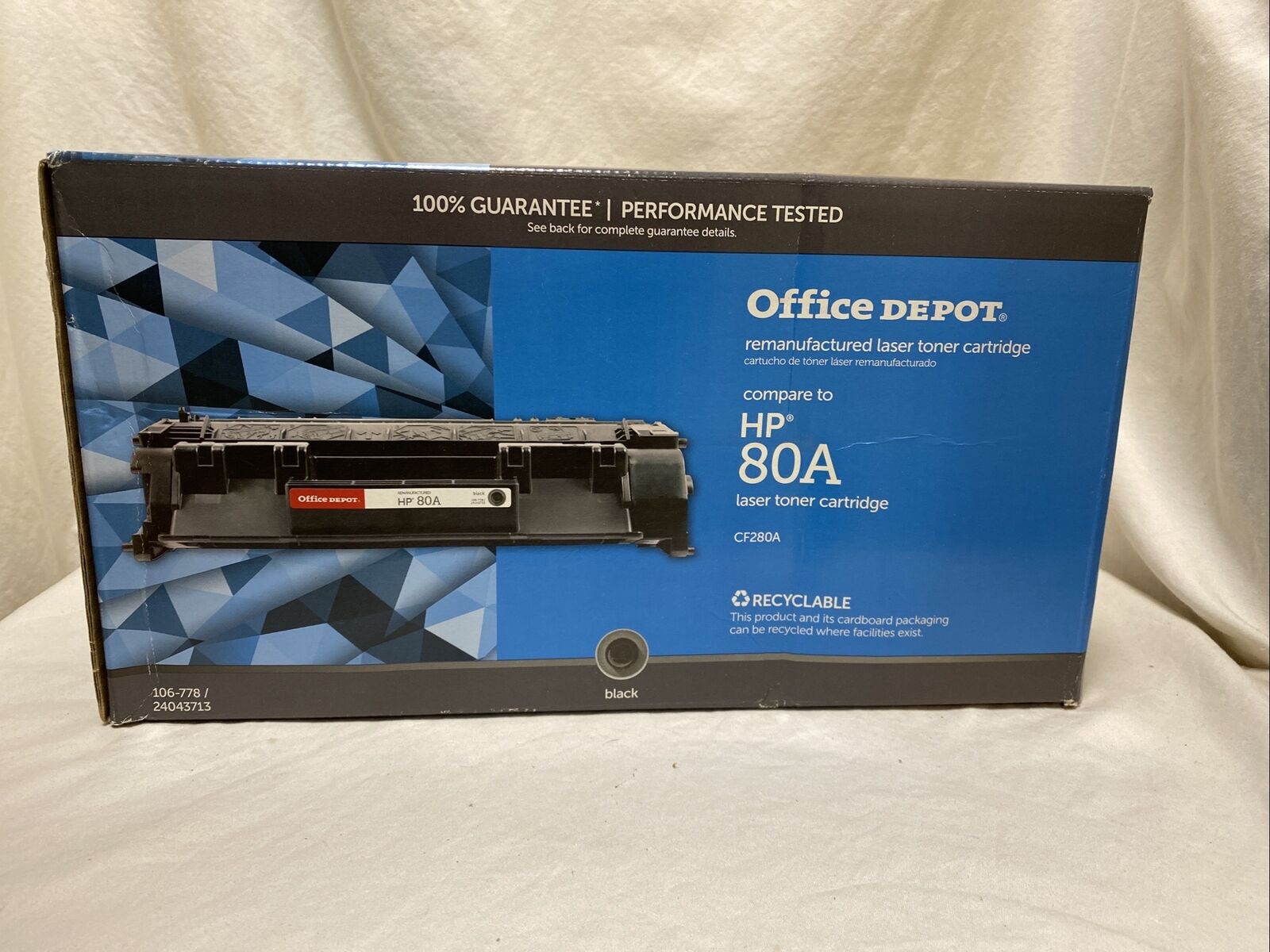 Office Depot  80A Toner Cartridge - Black (CF280A) UNOPENED
