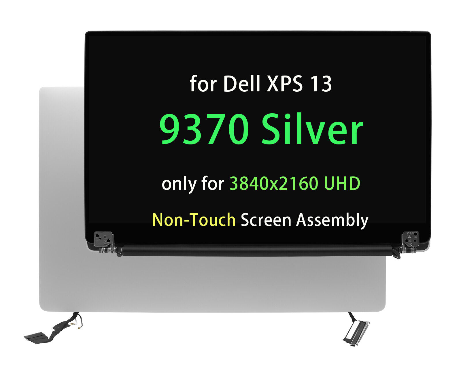 New for Dell XPS 13 9370 Non-Touch Screen 4K LCD Full top Assembly 8XDHY HNHM9