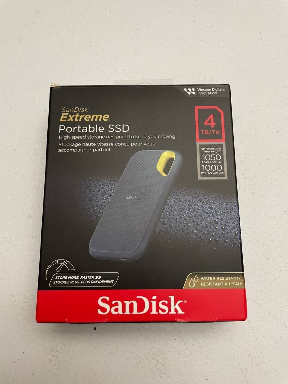 SanDisk 4TB Extreme Portable SSD External Solid State Drive - SDSSDE61-4T00-G25M