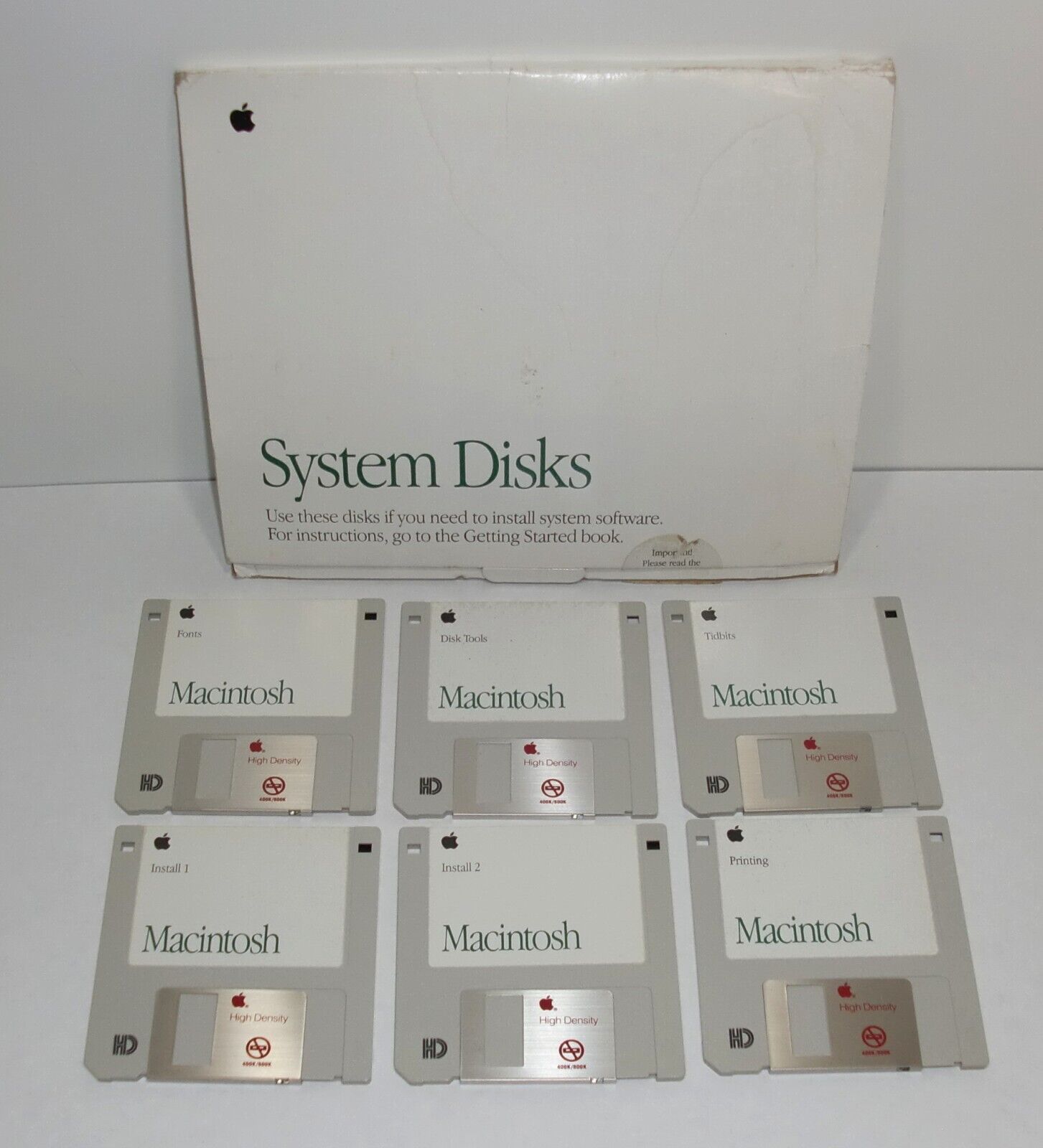 Apple Macintosh 1991 System 6 Diskettes Mac OS 7.1 Install 914-0363-B 690-6041-