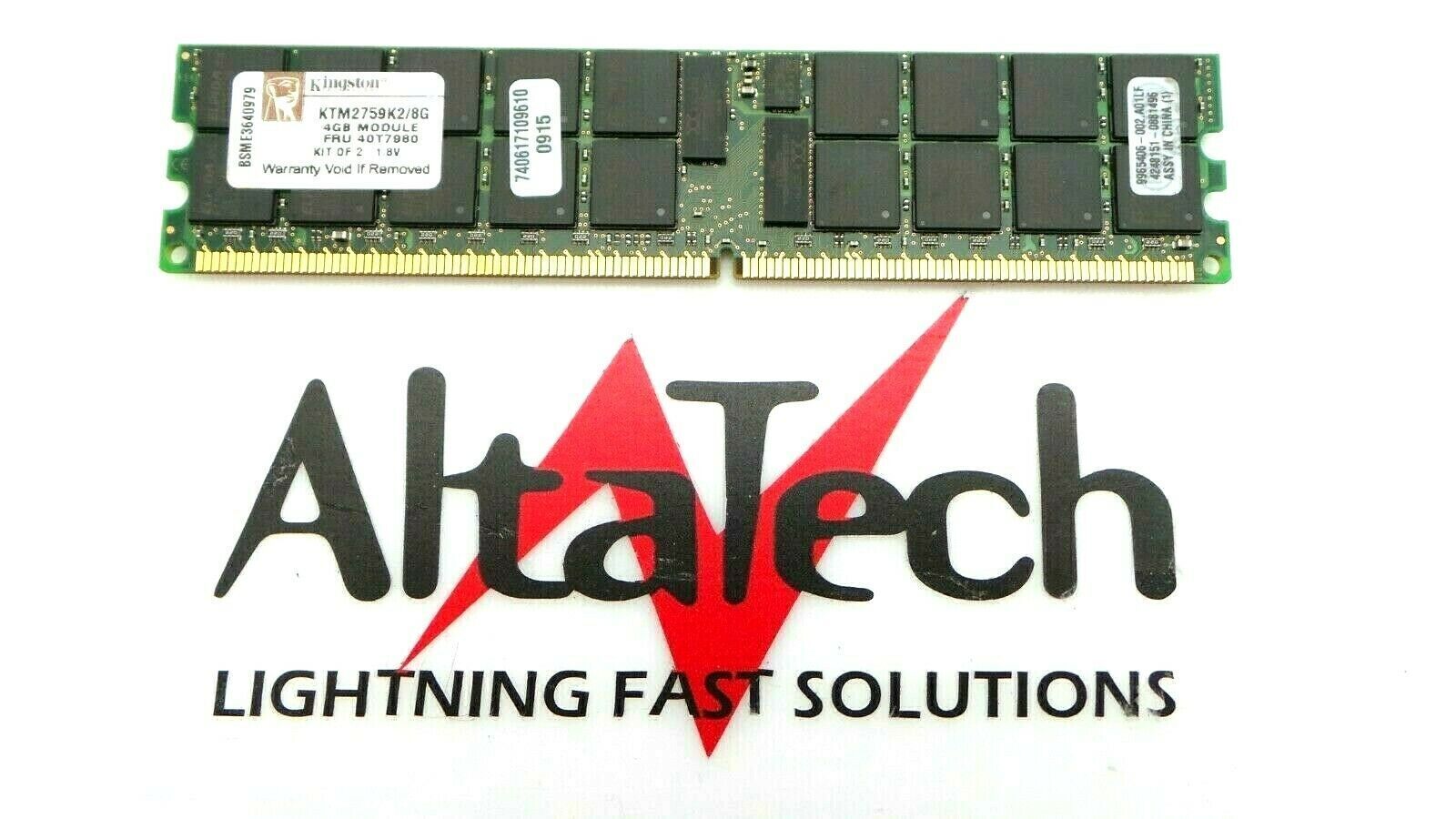 Kingston 44T7980 4GB 2RX4 PC2-5300R DDR2-667 RAM Memory - Fully Tested