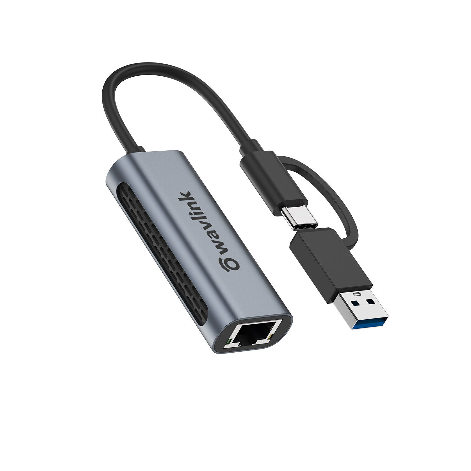 WAVLINK USB to 2.5G Ethernet Adapter 2-in-1 USB C/USB 3.0 Ethernet Adapter