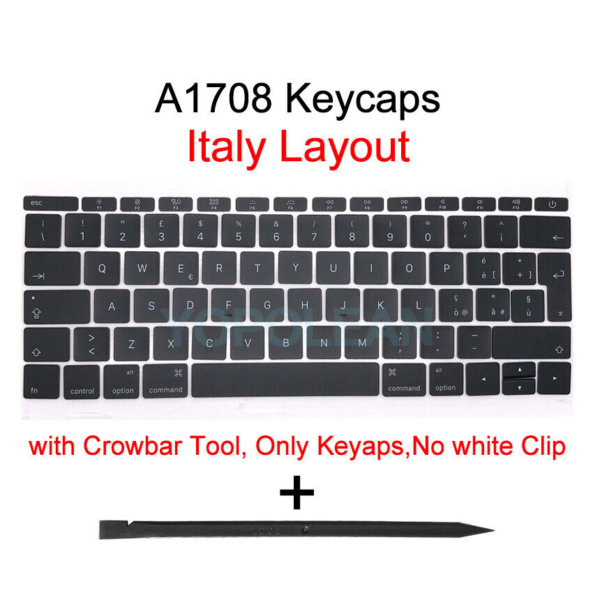 Italy Italian Keyboard keys keycaps For Macbook Pro Retina 13\