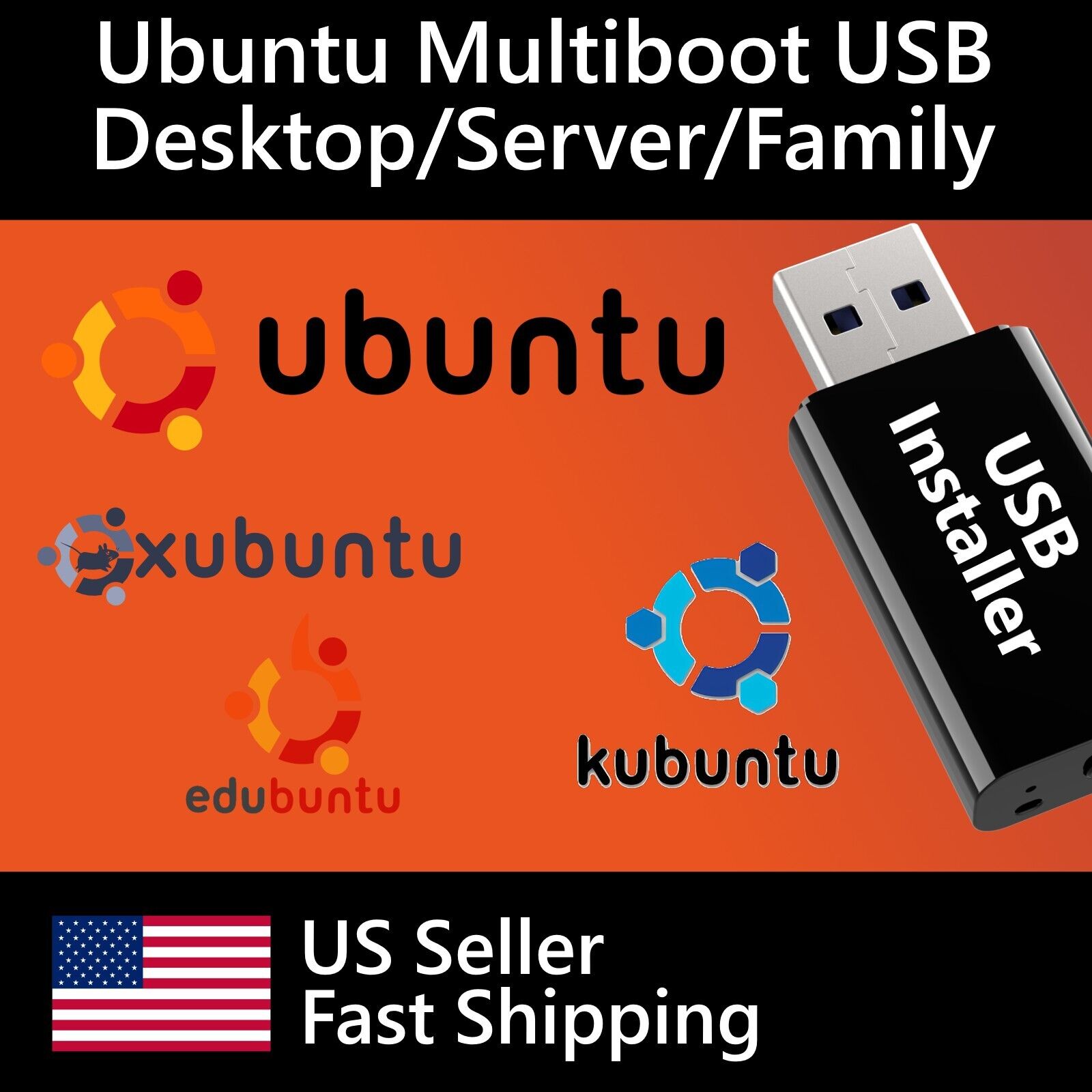 Ubuntu Linux 6 in 1 Windows Alternative Multiboot bootable Pack Collection Live