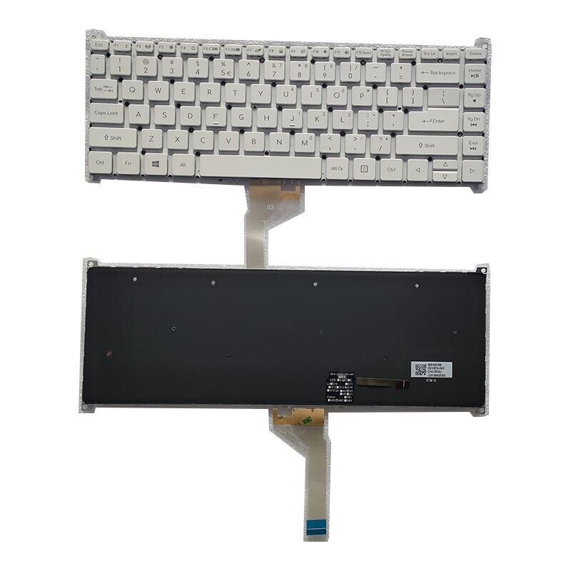 Oraginal New US Language For Acer SWIFT 3 SF313-51 White Backlit Laptop Keyboard