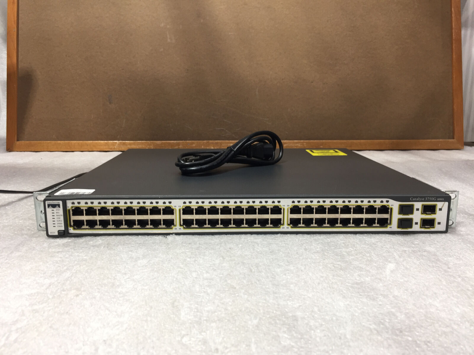 Cisco Catalyst WS-C3750G-48TS-S V03 48 Port Gigabit Network Switch -TESTED/RESET