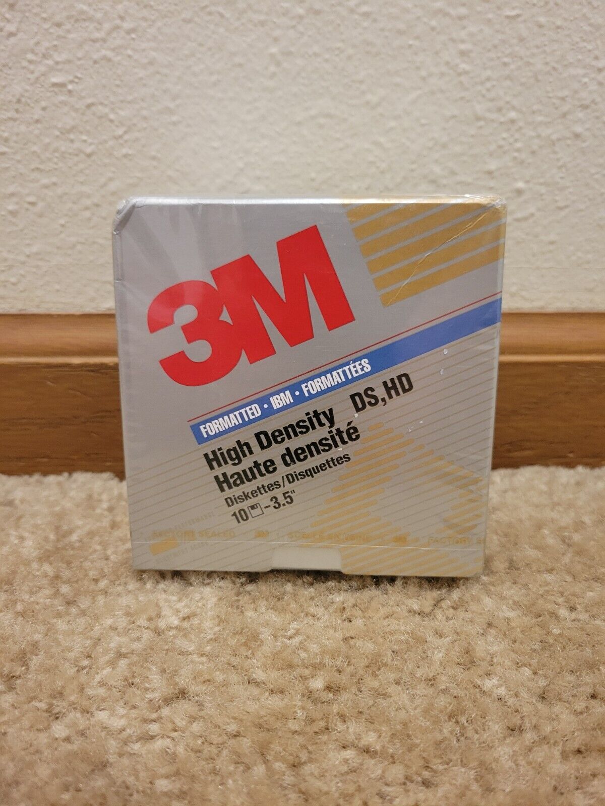 3M High Density 3.5 Diskettes 10 Pack IBM Formatted DS HD Double Sided SEALED