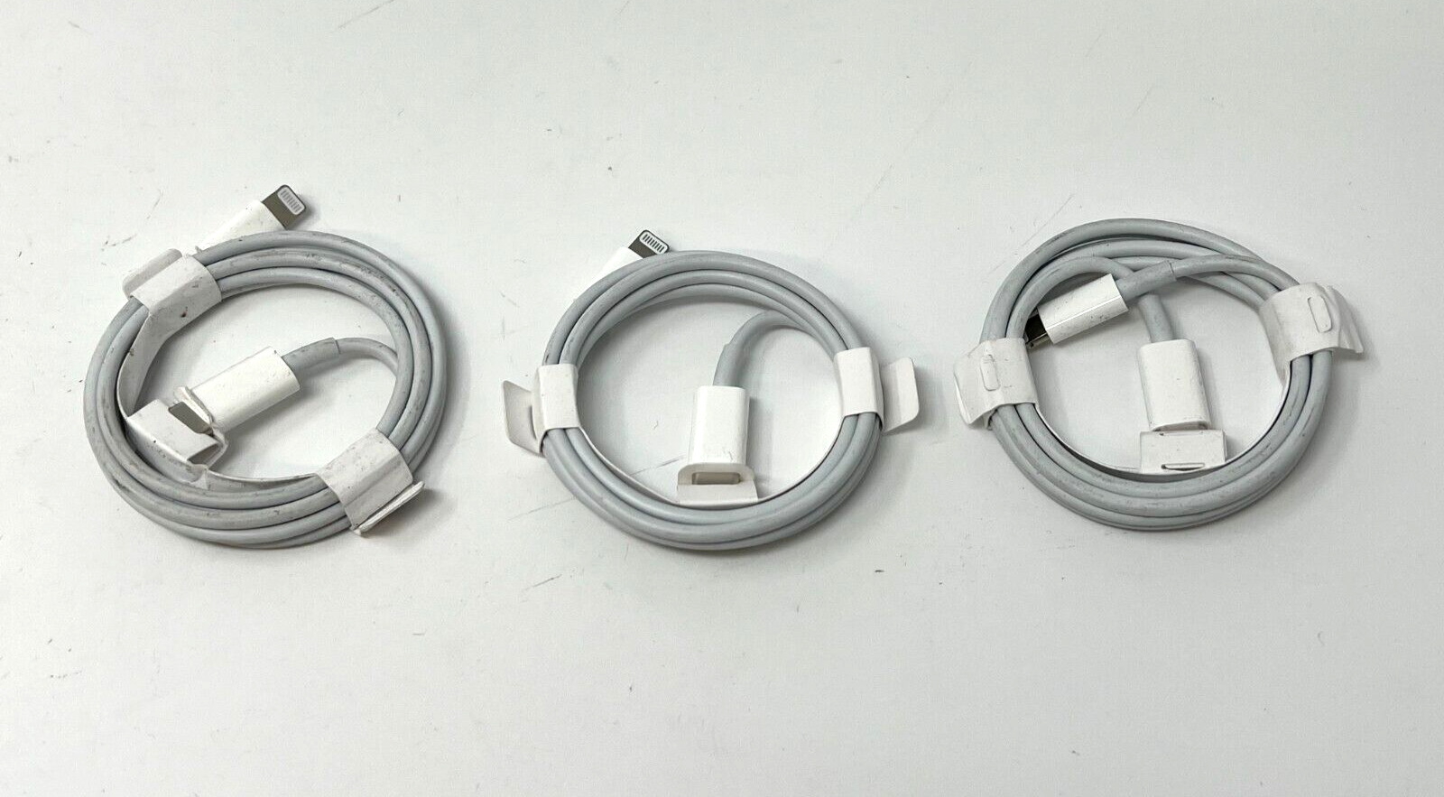 LOT of 3 - GENUINE Apple USB-C to Lightning Charging Cable 1m MM0A3AM/A - No Box