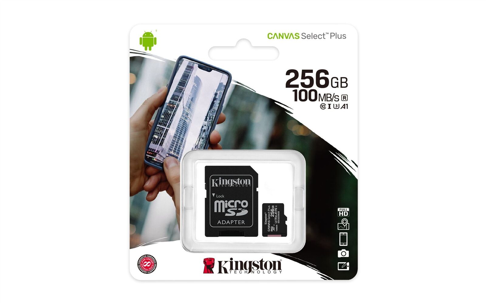 Kingston Technology Canvas Select Plus 256 GB MicroSDXC UHS-I Class 10 (SDCS2/25