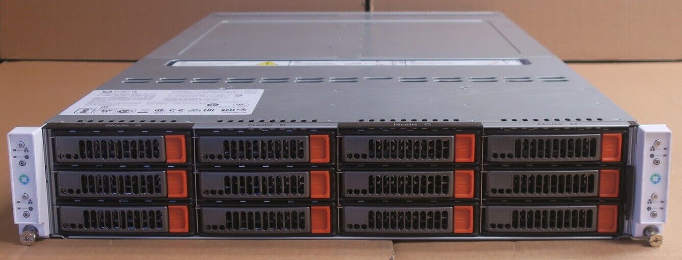 Supermicro 6028BT-HNC0R+ 4x X10DRT-B+ Node 4x E5-2630v4 256GB RAM 12x 3.5\