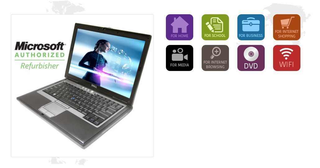 Dell Latitude D620 D630 Laptop 80G to 100GB 2GB Dual Core Wifi - WINDOWS XP PRO