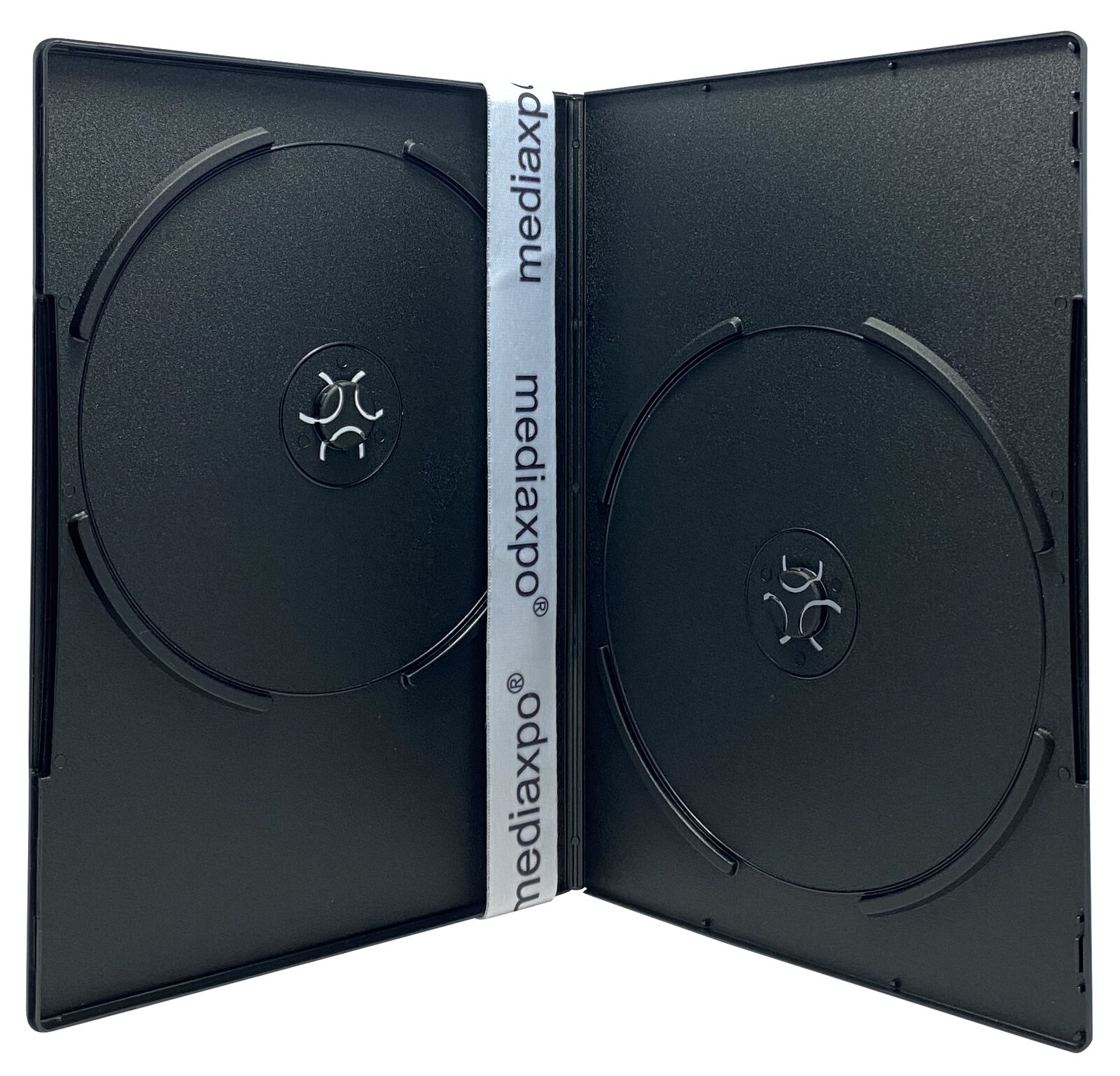 PREMIUM SLIM Black Double DVD Cases 7MM (100% New Material) Lot