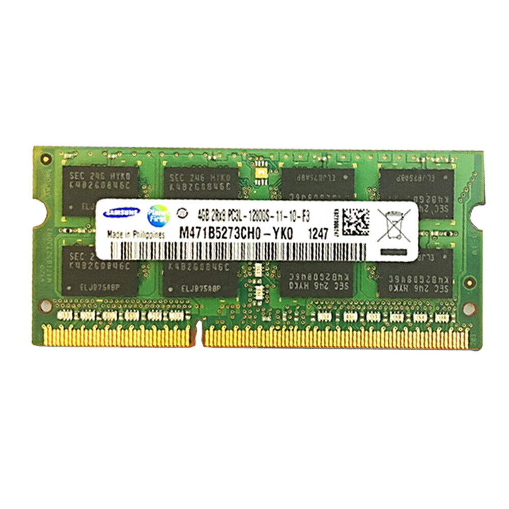 Samsung 16GB KIT (2x 8GB) 4GB DDR3L 1600MHz SODIMM Memory Laptop RAM PC3L-12800S