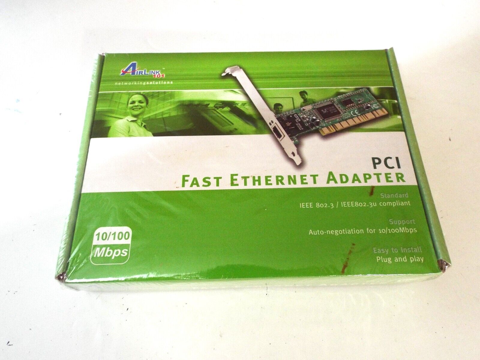 AirLink 101 PCI Fast Ethernet Adapter New Sealed 10/100 Mbps