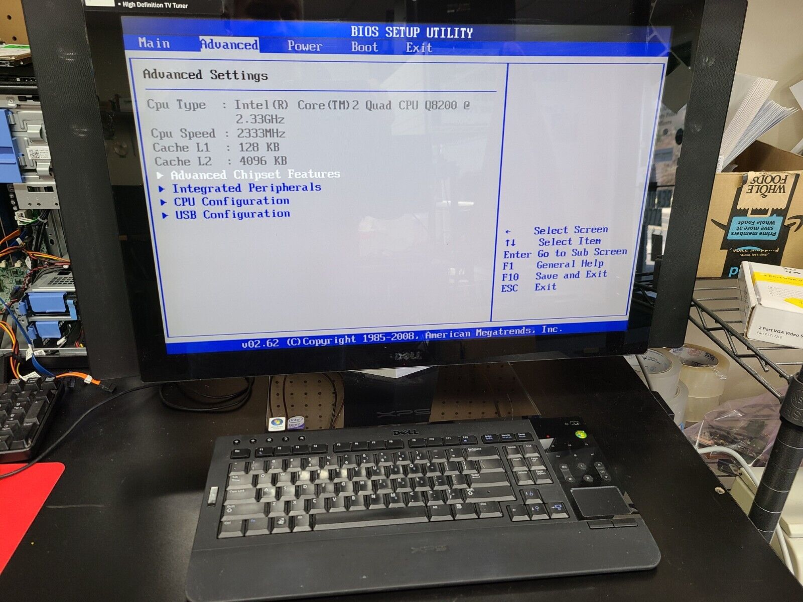Vintage  dell XPS One 24, w/keyboard  Boots to BIOS