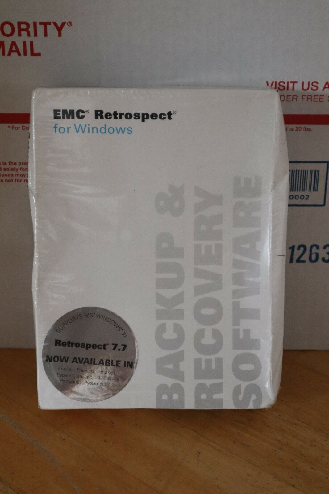 EMC RETROSPECT FOR WINDOWS 7.7 BRAND NEW SEALED 