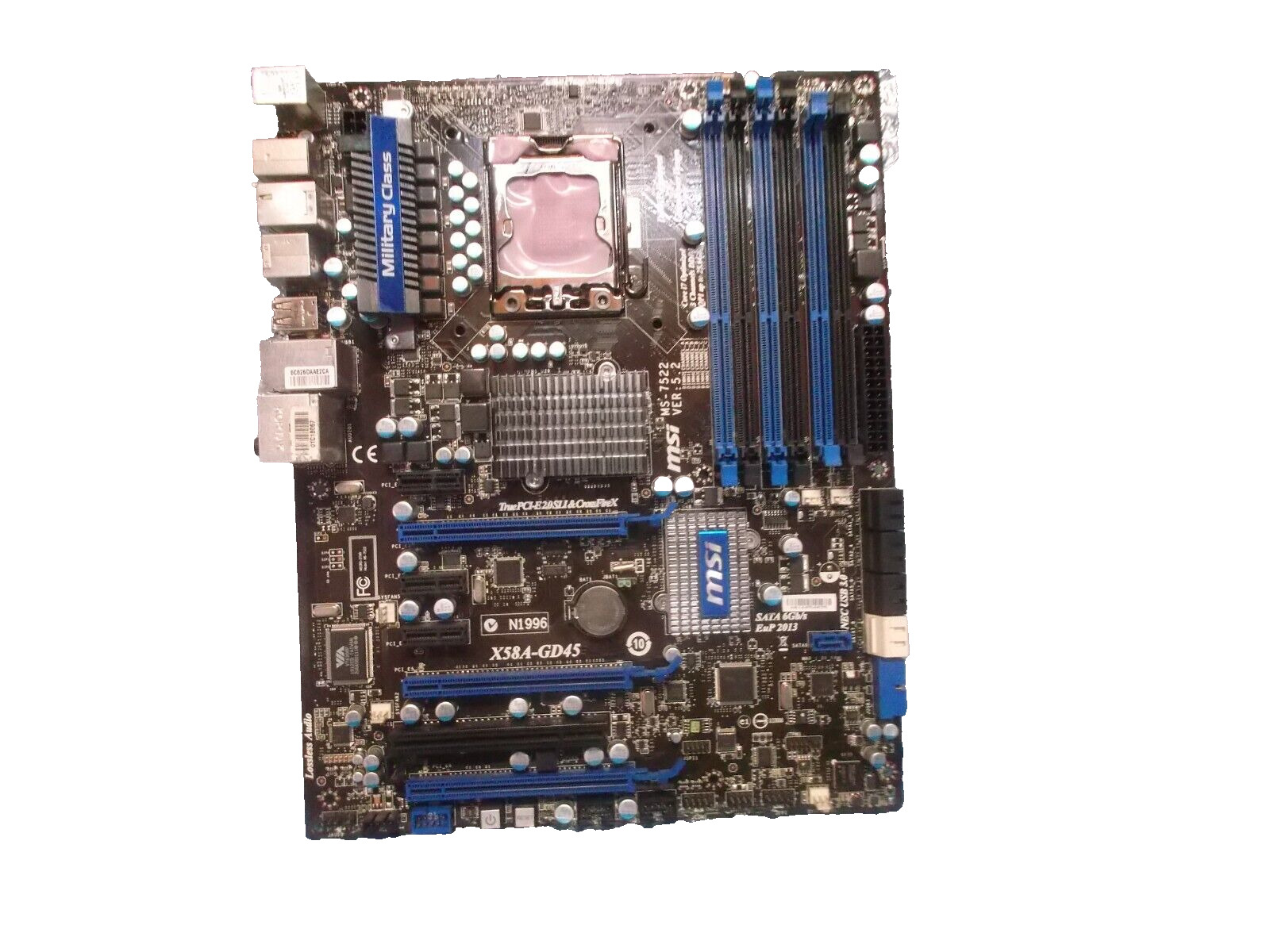 MSI X58A-GD45 Intel 1st Gen ATX Motherboard Intel LGA 1366 DDR3