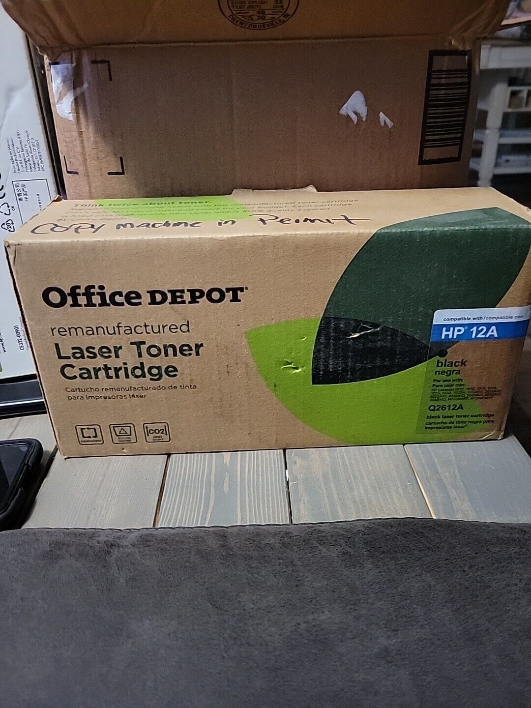 HP 12A Printer Toner Q2612A Cartridge New Office Depot Brand