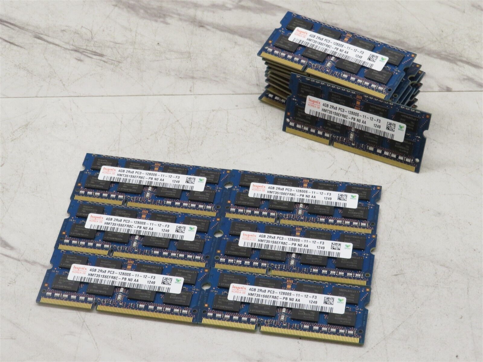 Lot of 30 SK Hynix 4GB 2RX8 PC3-12800S HMT351S6EFR8C-PB Laptop Memory