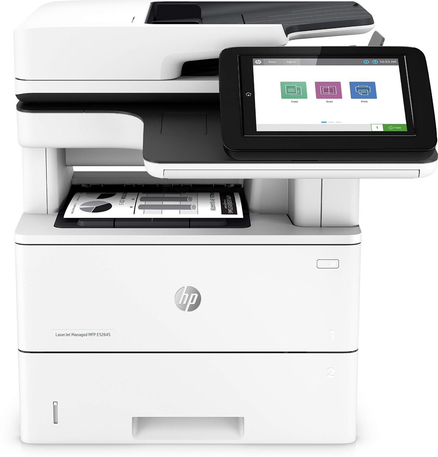 HP LaserJet Managed Multi-Function E52645DN Printer 1PS54A Open Box