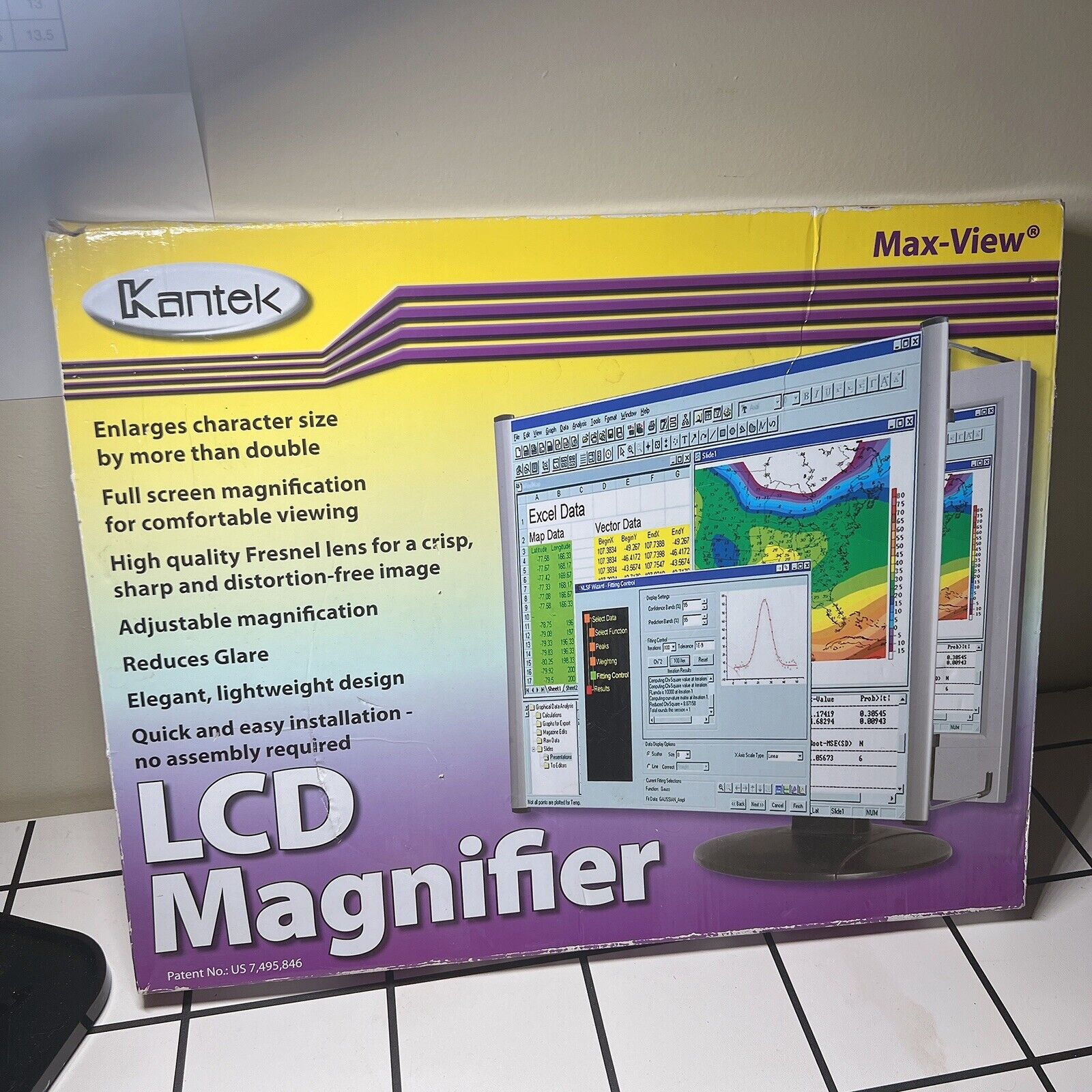 Kantek Lightweight, Monitor Magnifier Filter, Fits 15\