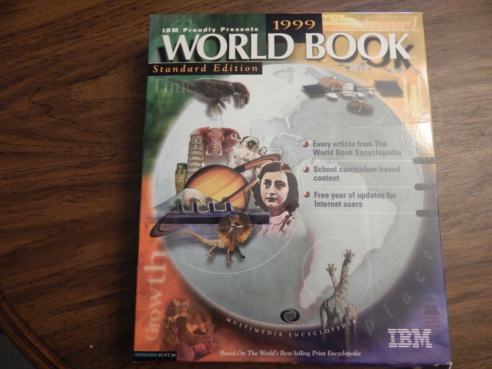 Vintage IBM 1999 World Book, Standard Edition Multimedia Encyclopedia CD ROM