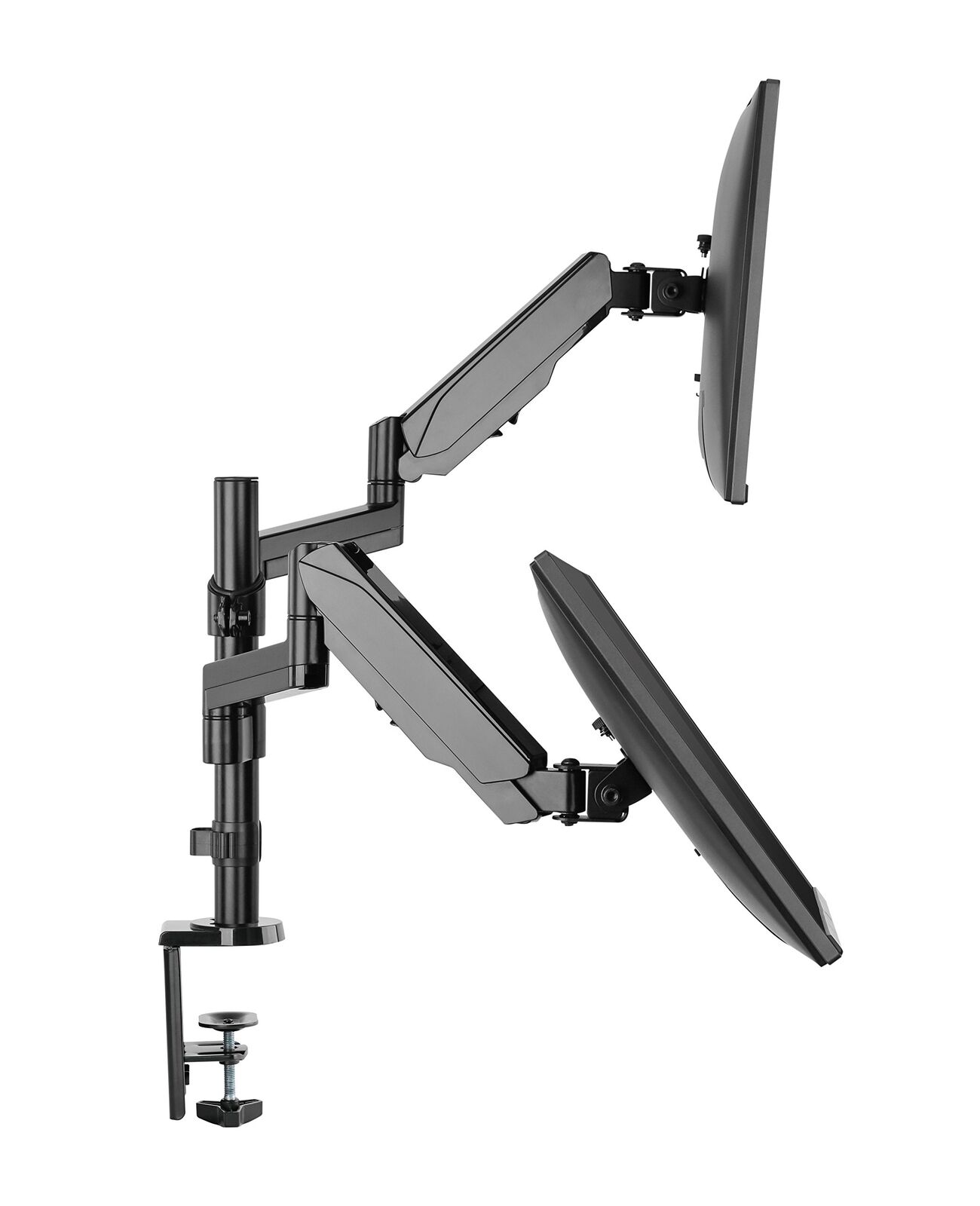 Triple/Double/Single Monitor Mount Stand - Computer Screen Desk Gas Spring Arm