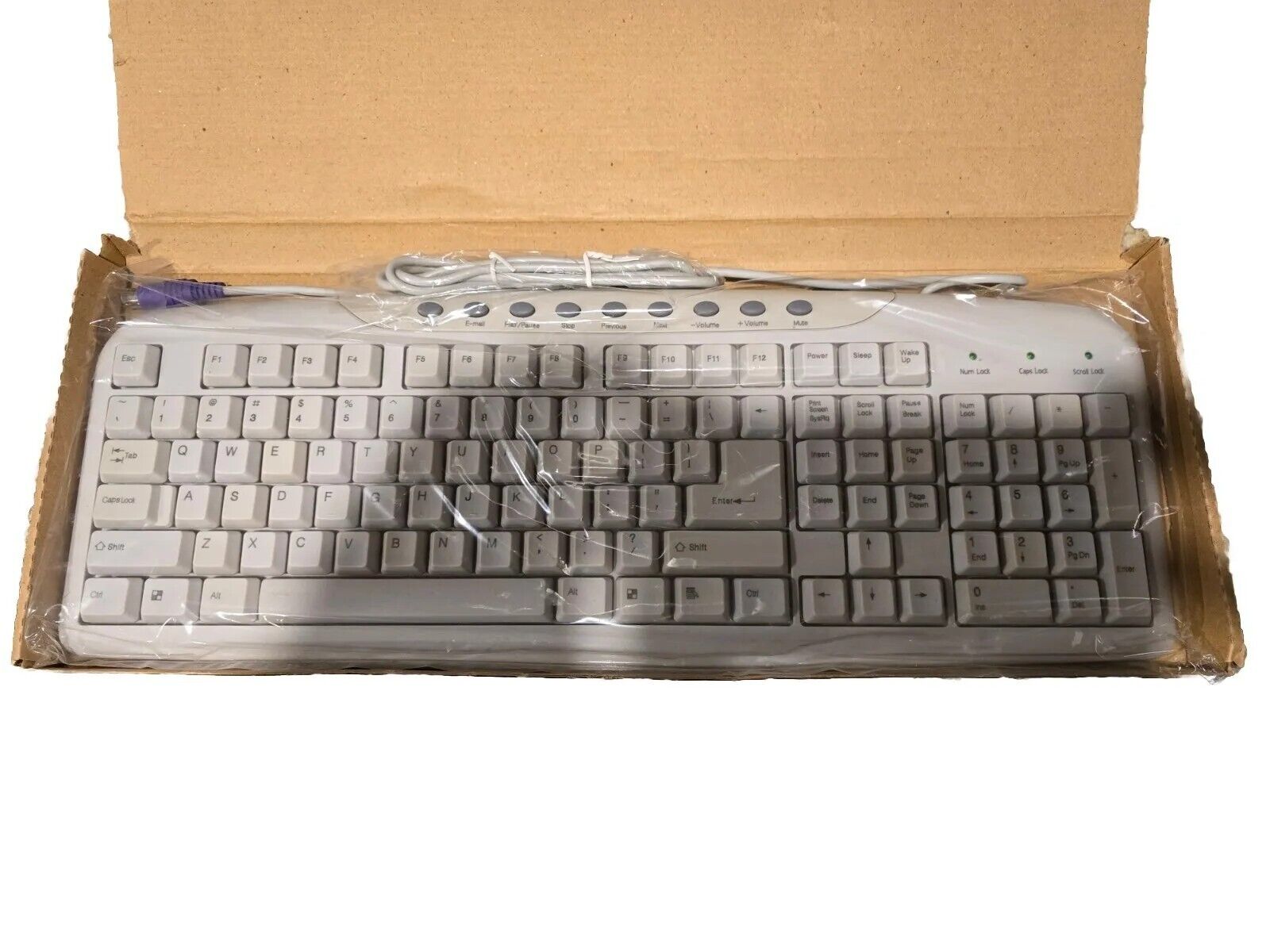 Vintage NIB Windows 98 Keyboard - With Original Floppy Disk - *NEVER USED*