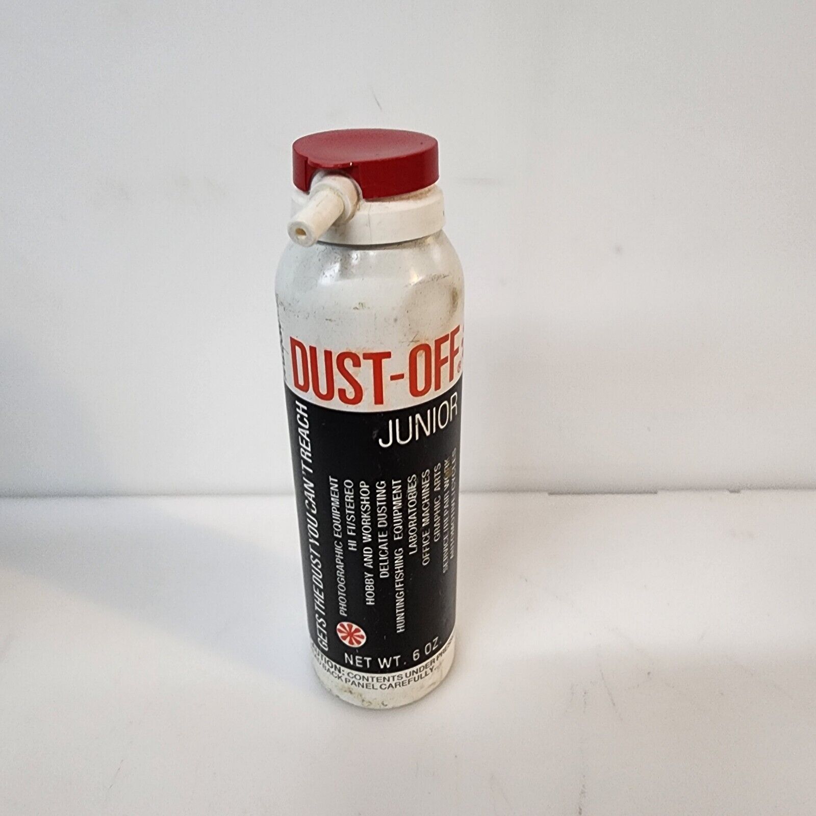 Vintage Falcon Dust-off Junior Tin 6 Oz Get The Dust You Can't Reach Advertise