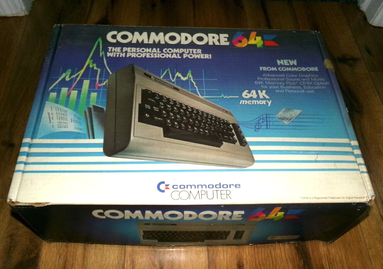 **UNTESTED POWERS ON** Vintage Commodore 64 Personal Computer with Original Box