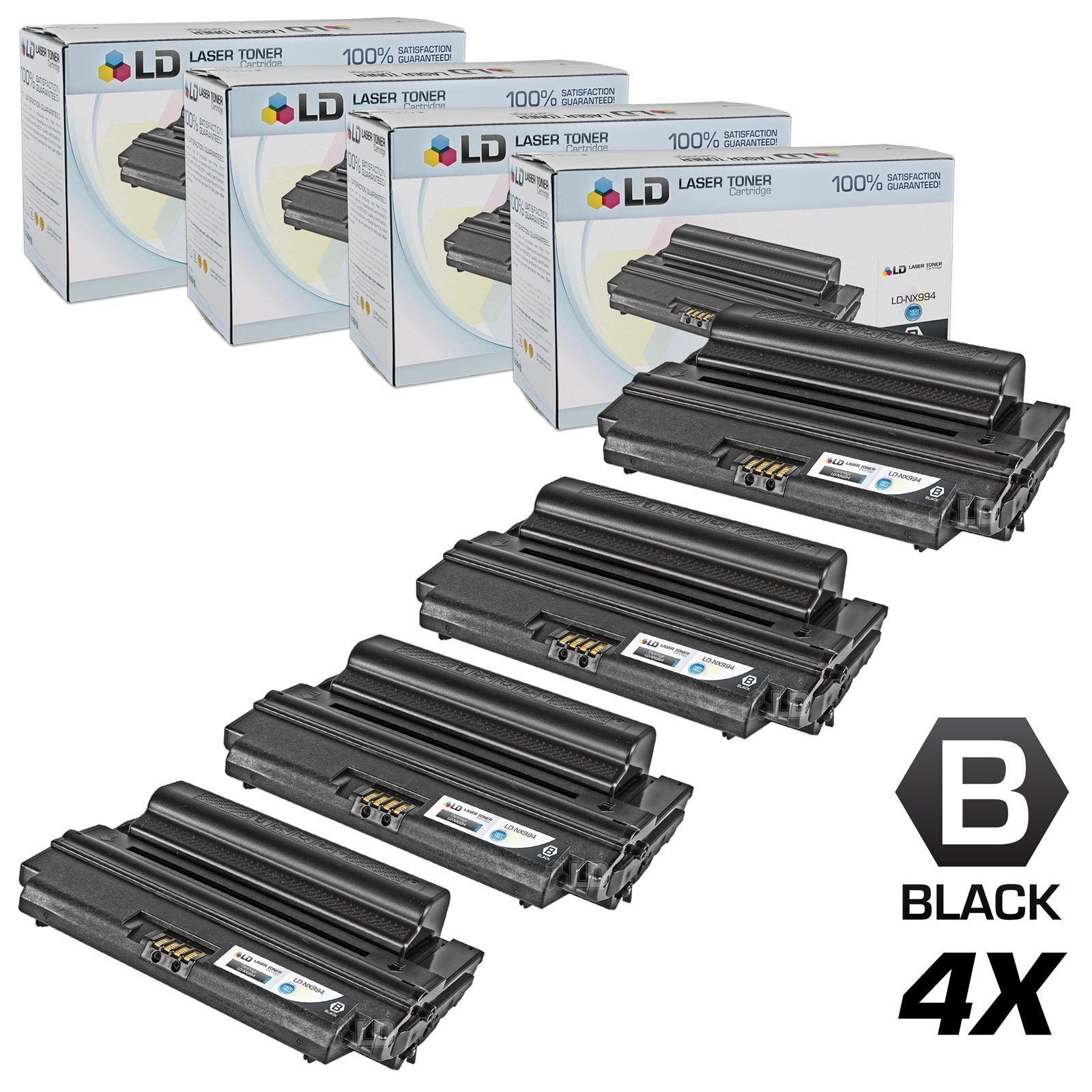 LD Compatible Dell NX994 Set of 4 HY NX994 Black Dell 2335dn 2355dn
