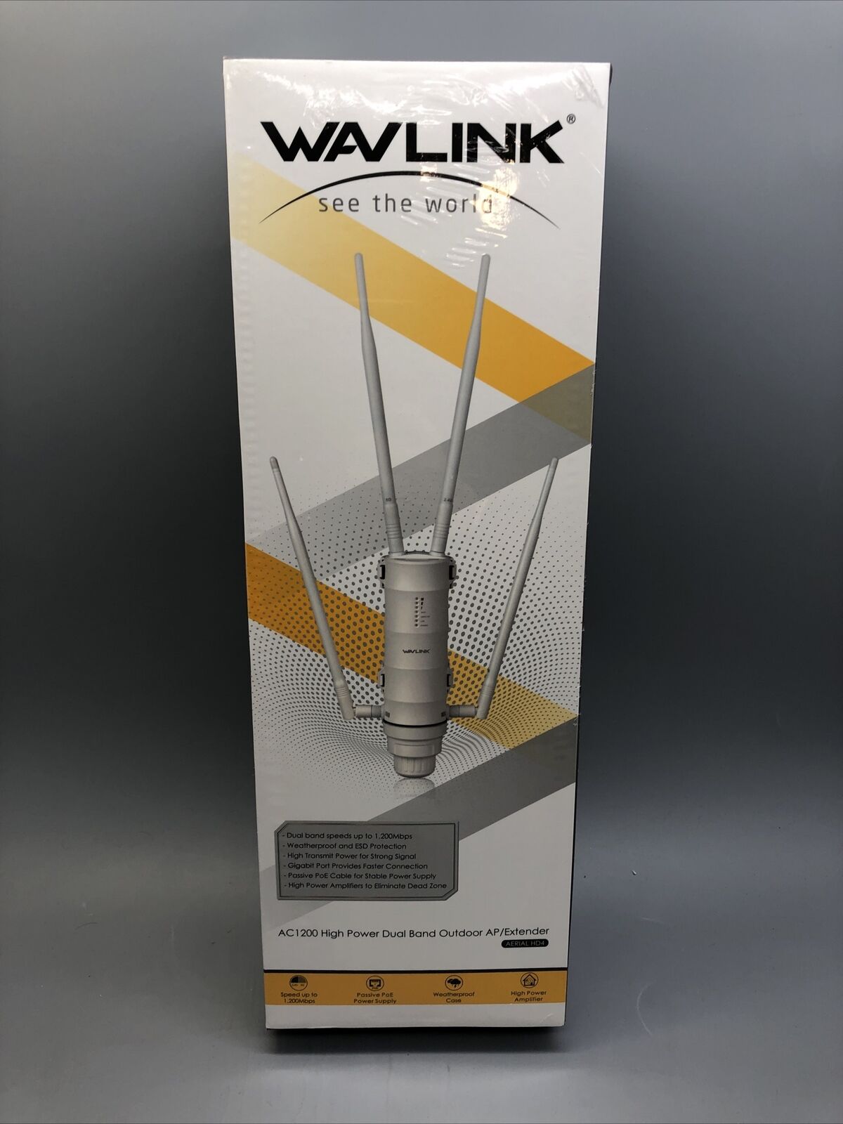 WAVLINK AC1200 Dual-Band  Outdoor Wireless AP/Range Extender/Router with POE