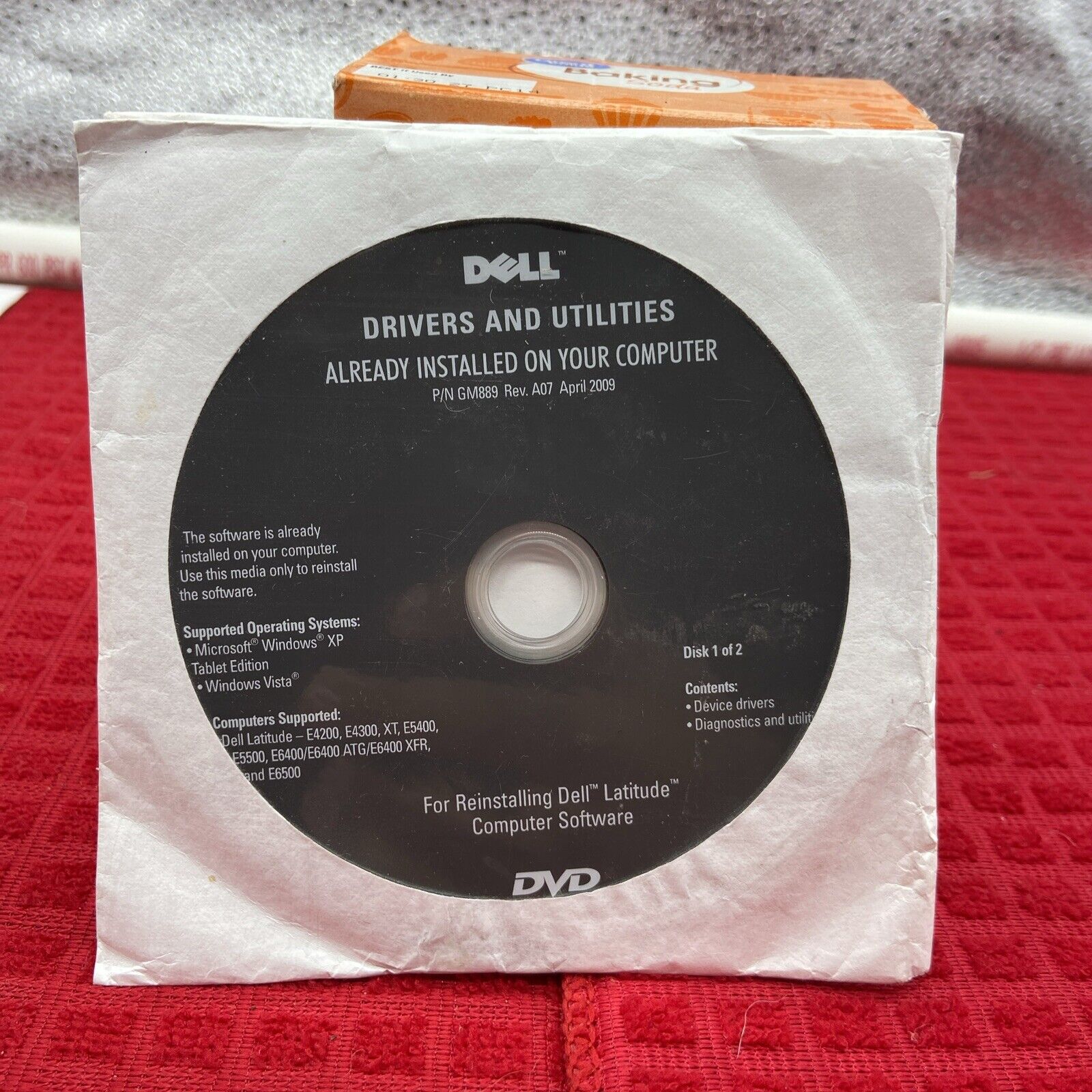 Dell Drivers & Utilities Discs for Latitude 0UN631 GM889 NEW SEALED