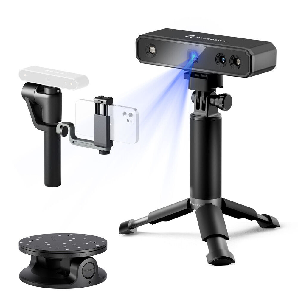Revopoint MINI 3D Scanner 0.02 mm Precision with Handheld Stabilizer & Turntable