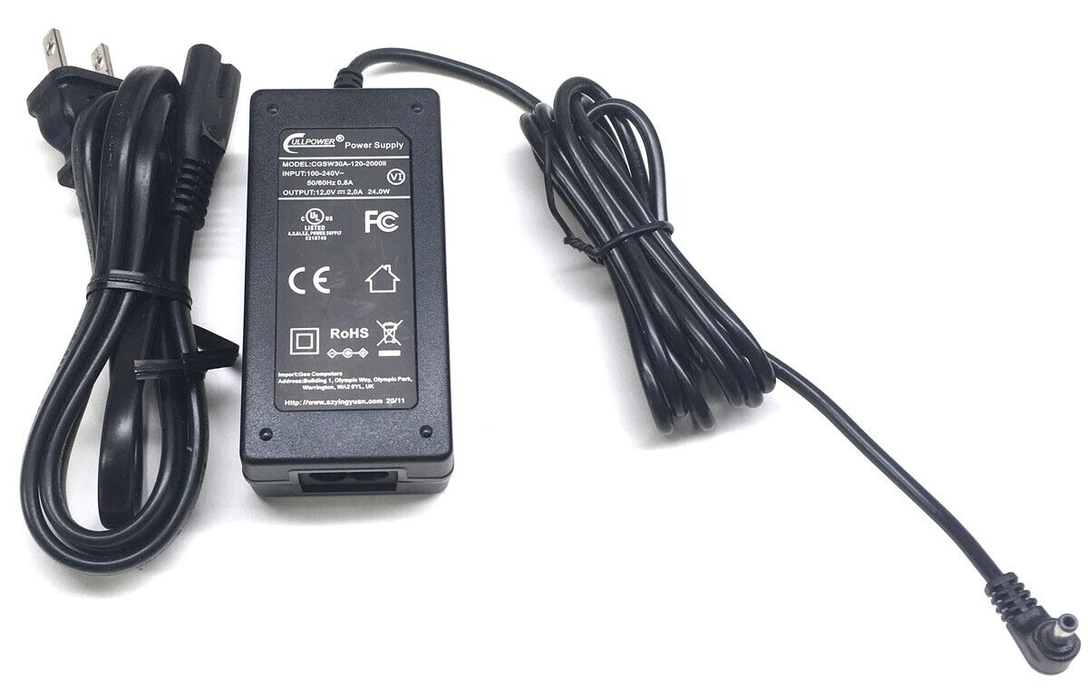 GEO Geobook Laptop Charger AC Adapter Power Supply CGSW30A-120-2000II 12V 2A 24W
