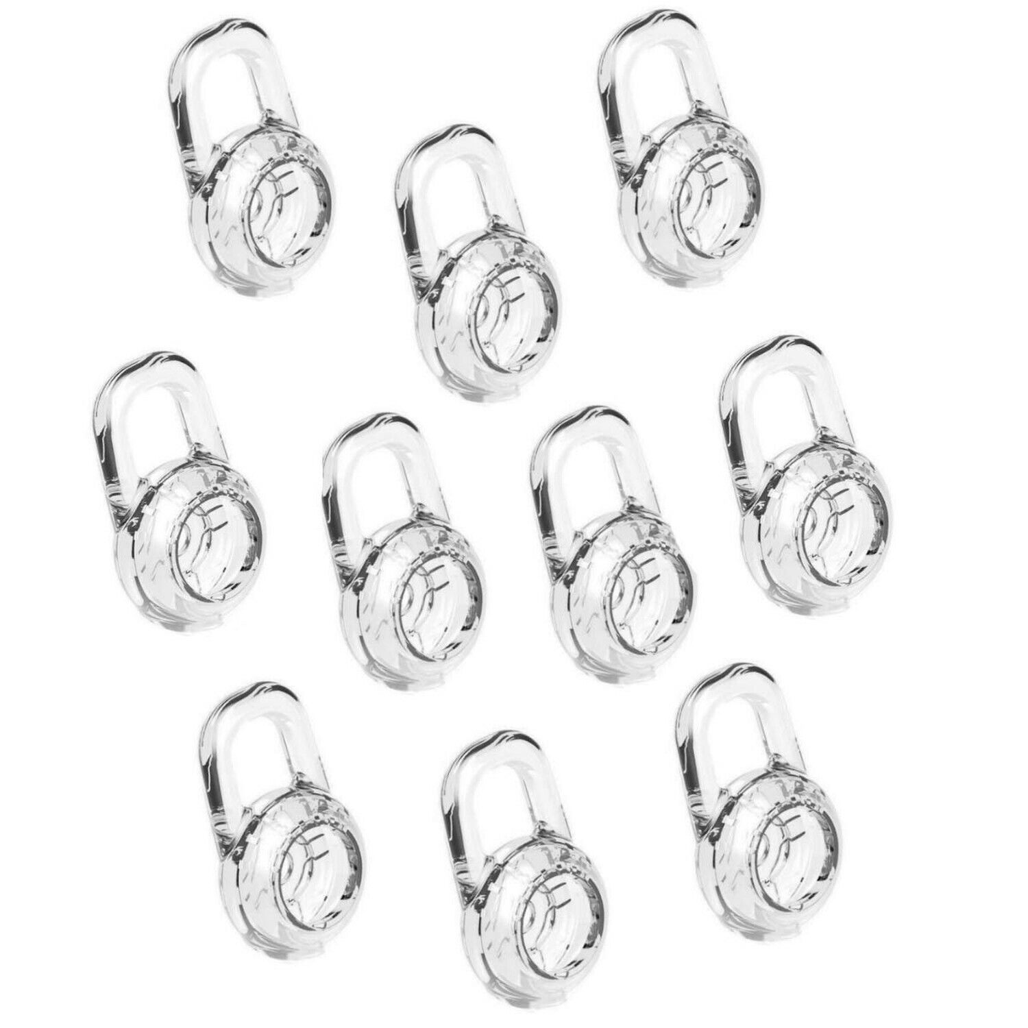 Earbud Gels for Plantronics Headset 10PCS Clear Replacement Gels - Small Size