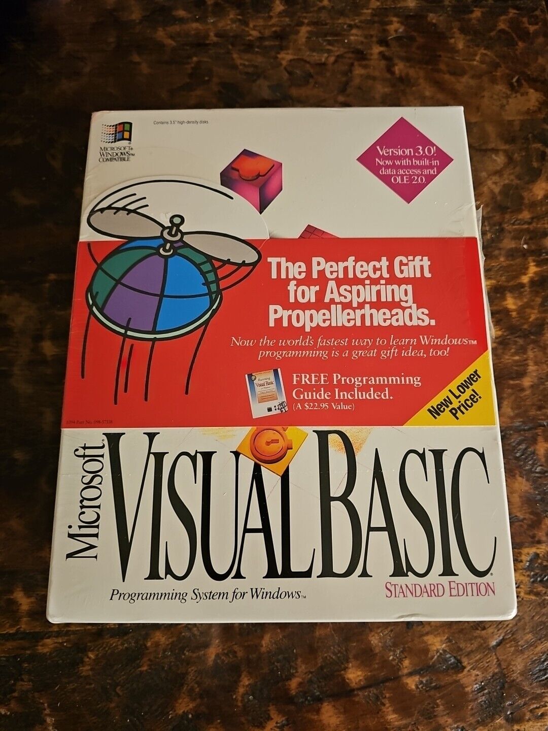 Microsoft Visual Basic Standard Version 3.0 SEALED 1994 Vintage