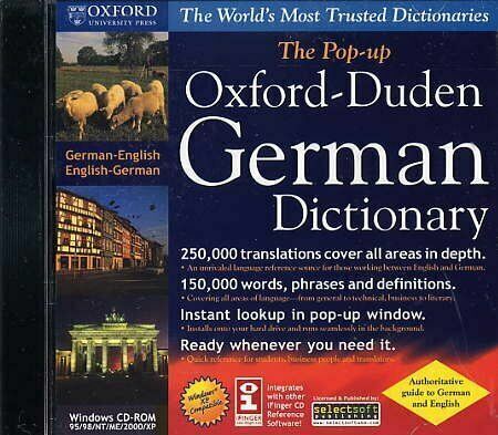 The Pop-up Oxford-Hachette German-English/English-French Dictionary on CD-ROM