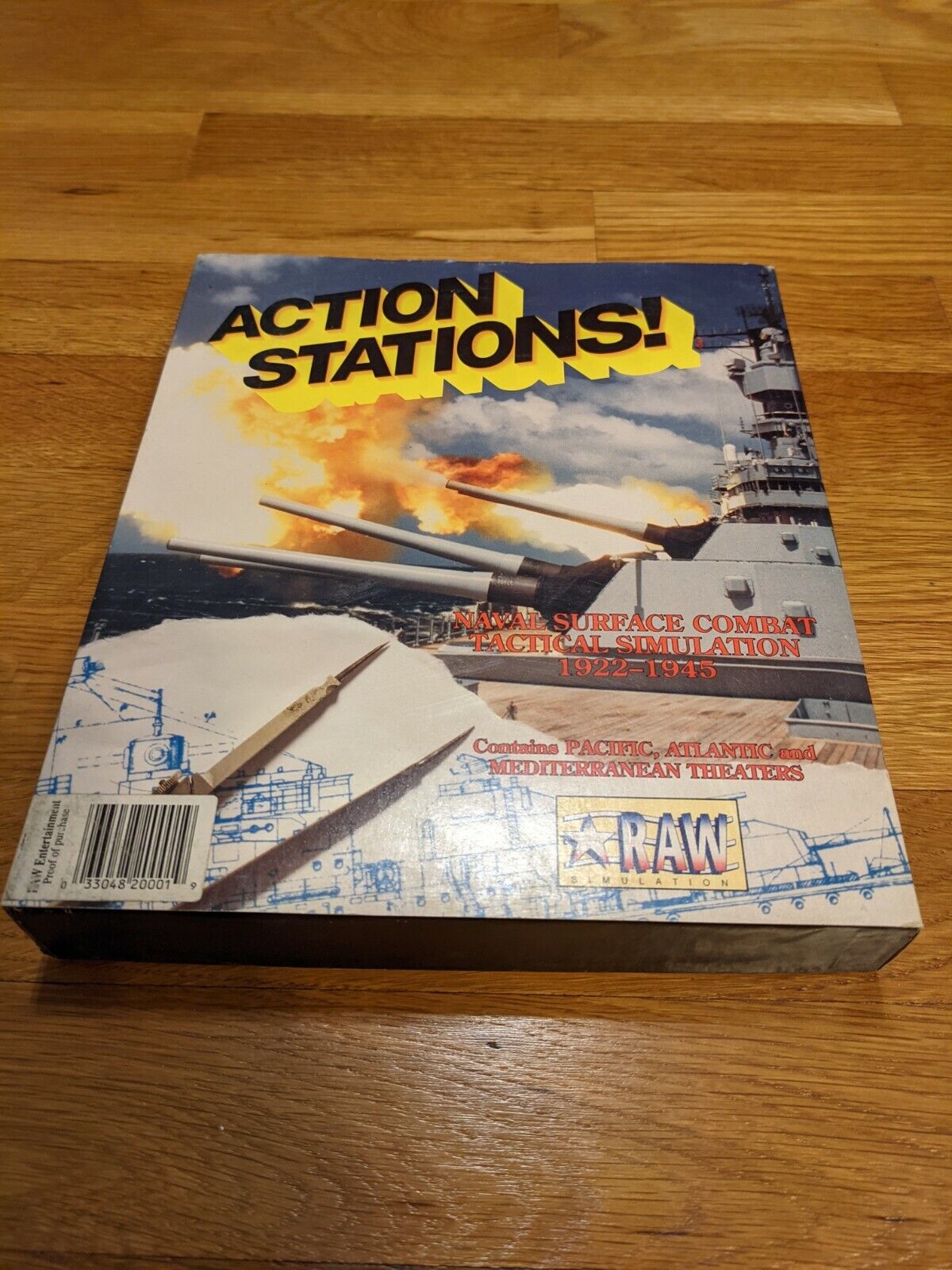 Action Stations Vintage Amiga Box Manuals Paperwork Read Desc Nice US Seller