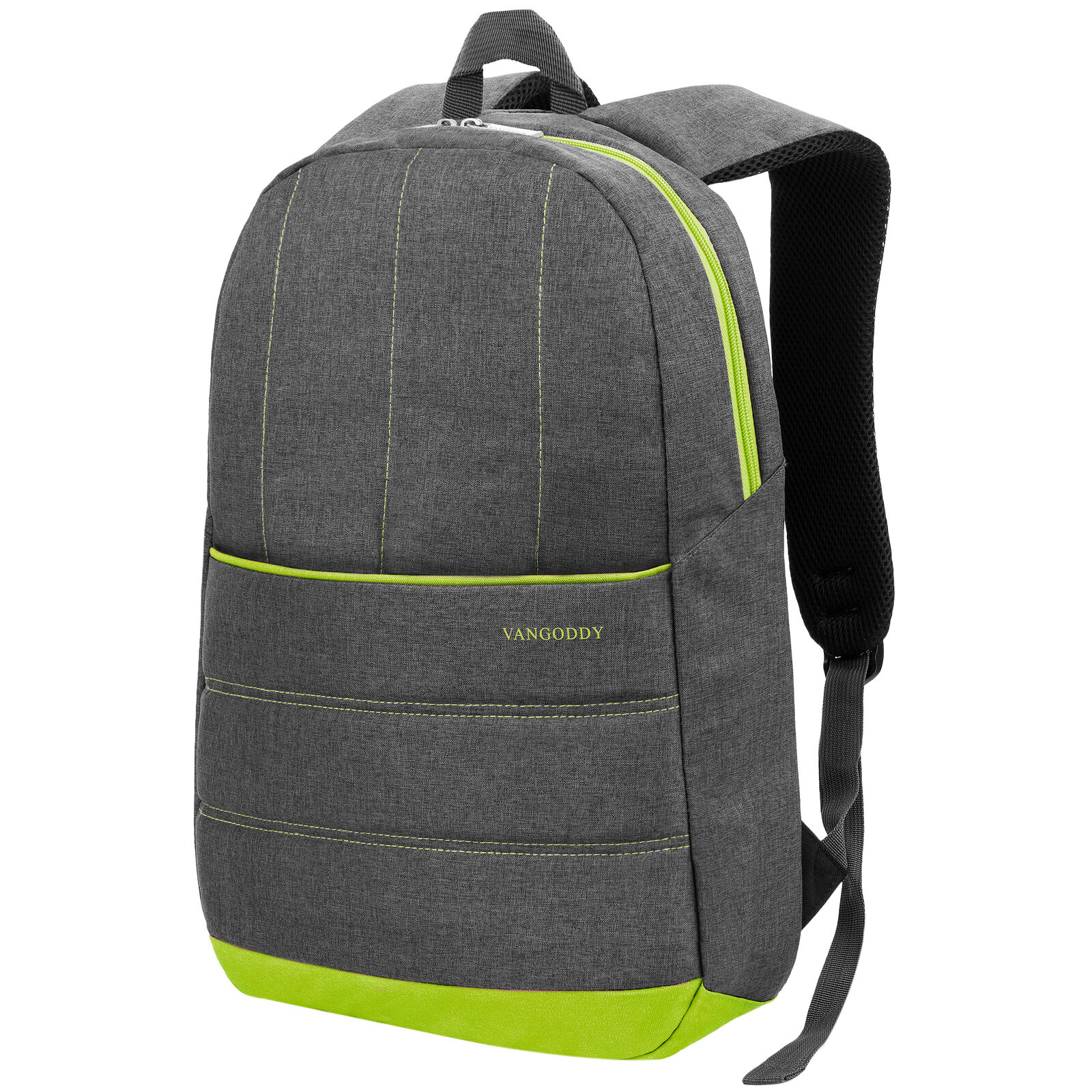 Gray Bravo School Travel Notebook Nylon Backpack fits 13 - 15.6 Inch Laptops