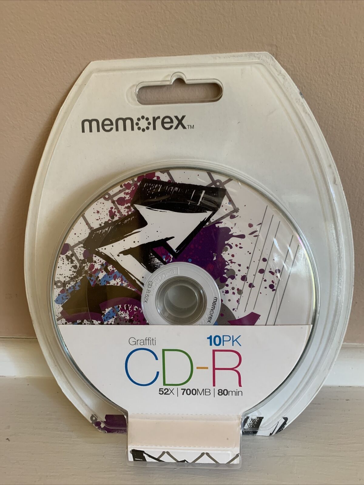 Memorex 10pk Graffiti CD-R 52X 700MB 80 minutes