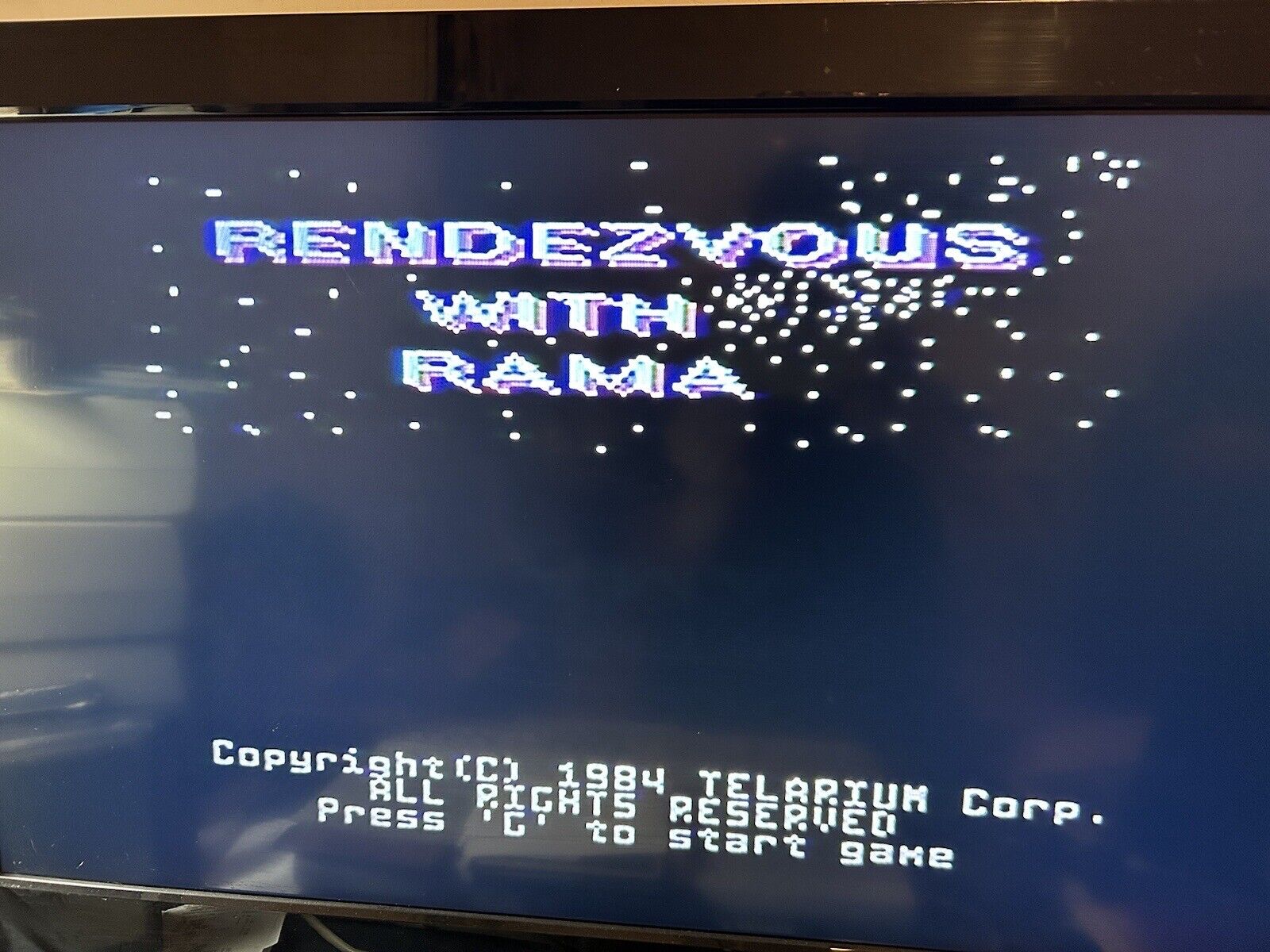 Vtg 1984 TRILLIUM Video Game Rendezvous With Rama 5.25 Floppy Commodore 64 / 128