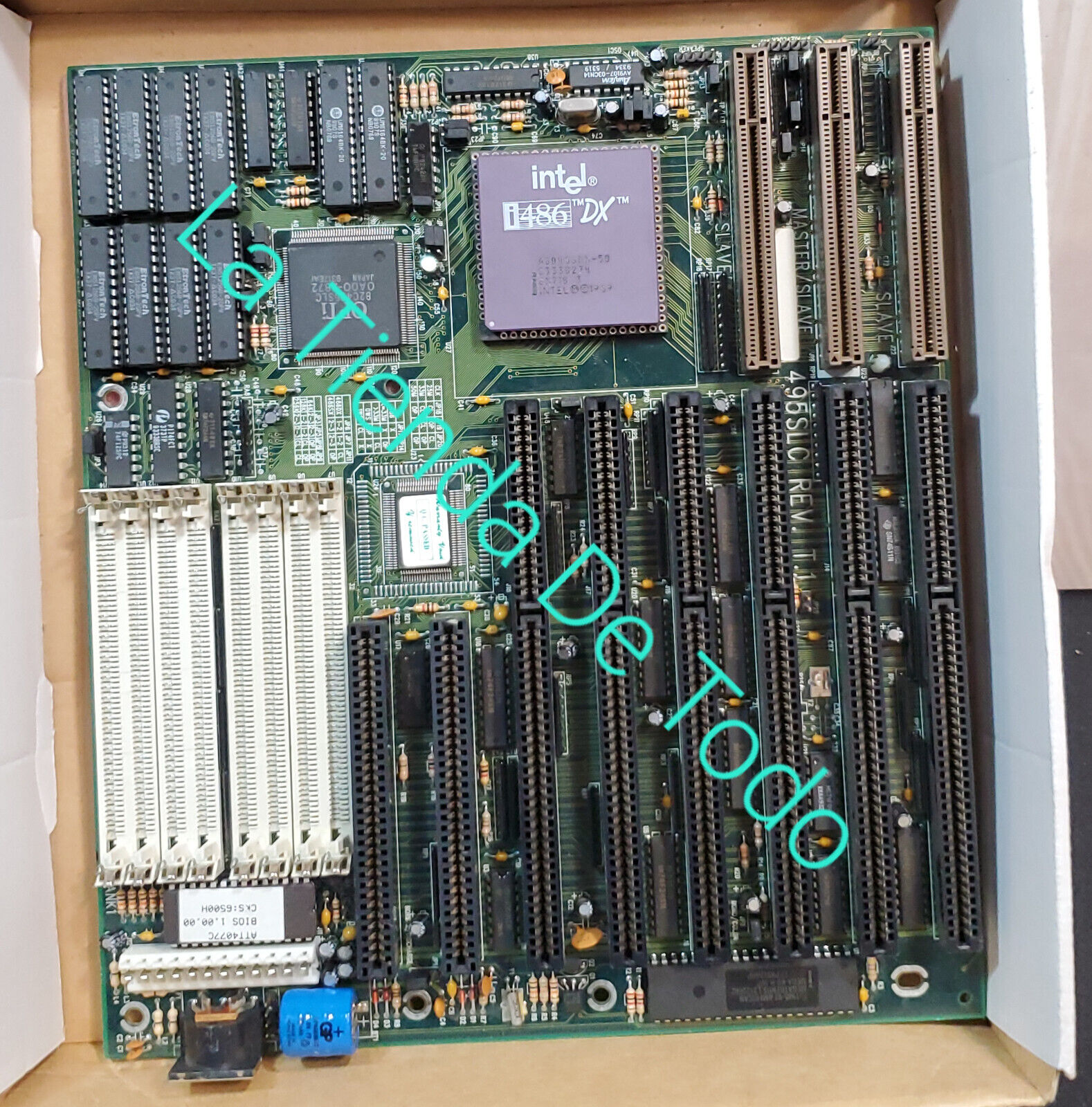 VINTAGE 1989 INTEL 486DX OR I486 DX COMPUTER SOLD AS A NOVELTY COLLECTIBLE READ