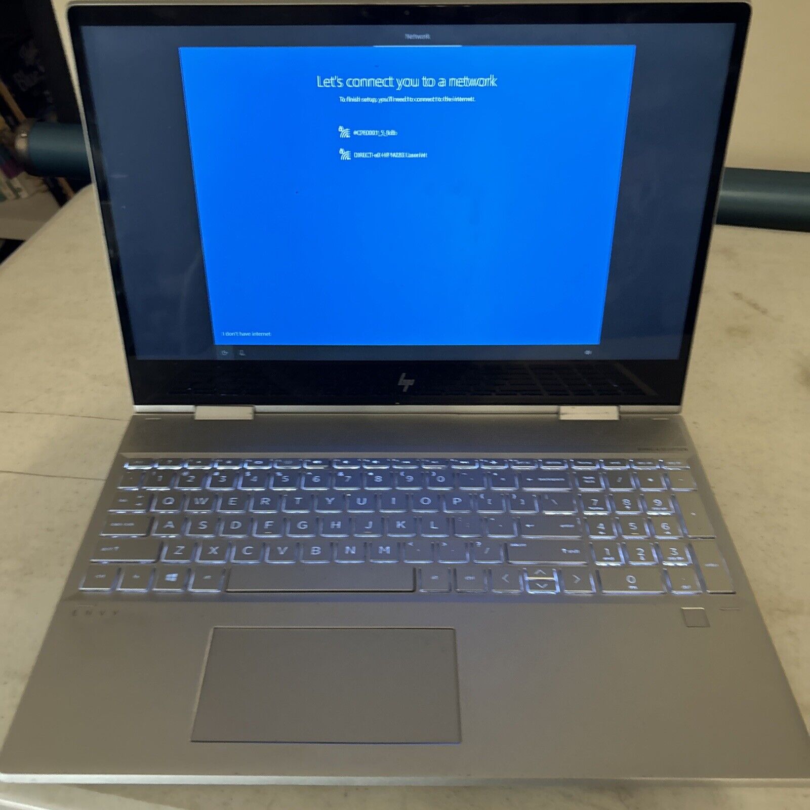 hp envy laptop M25X6L With Charger And Mouse Tested Works Good