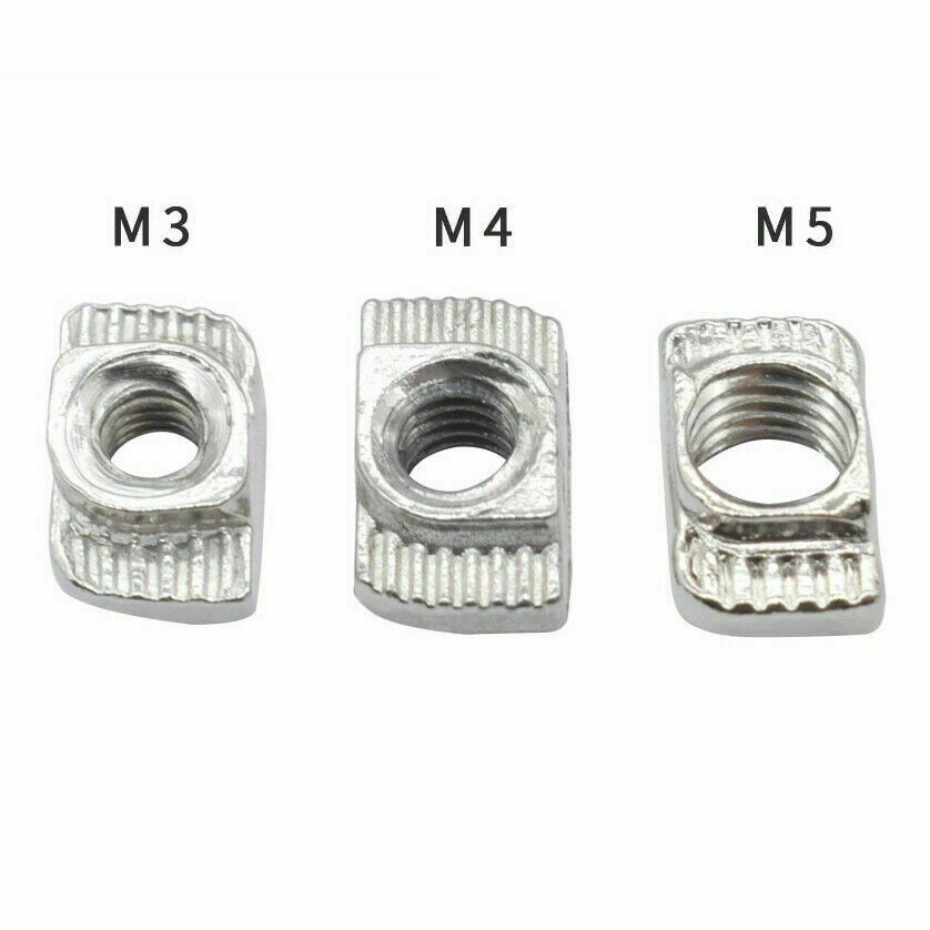 M3 M4 M5 Nut for Aluminum Profile Type 2020 T-Slot V-Slot 3D printer, CNC