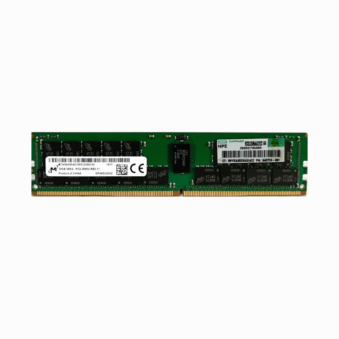 HP 32GB 2RX4 PC4-2666V DDR4 REG SERVER MEMORY 850881-001 840758-091 815100-B21