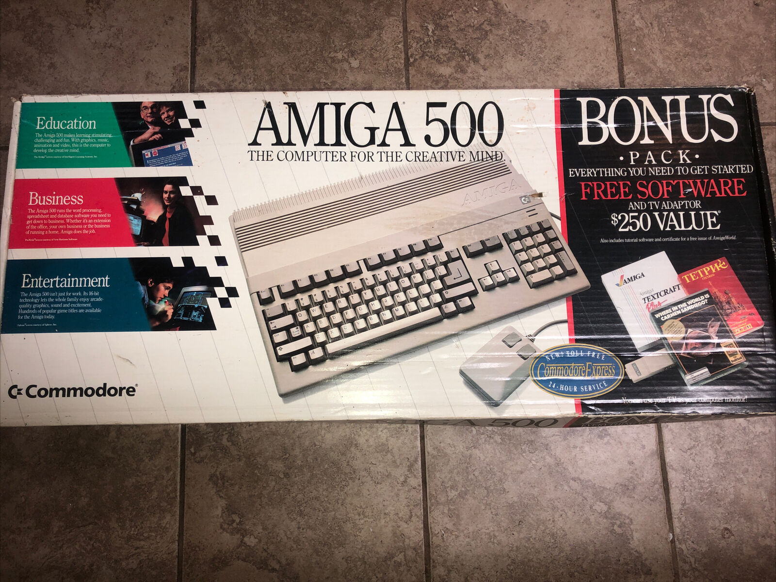 Working NTSC Amiga 500, In Box W/ Deluxe Paint And Extras