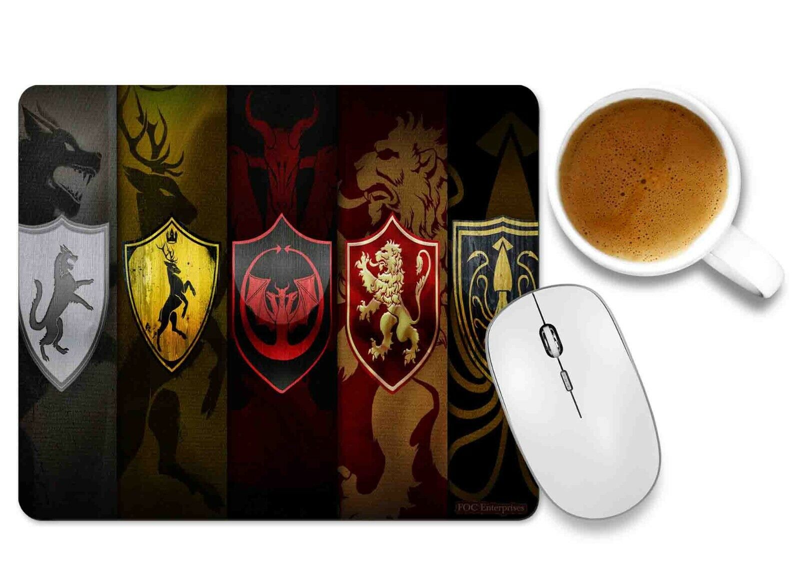 Game of Thrones Mouse pad Non-Slip Rubber Base Rectangle Gaming Mousepad