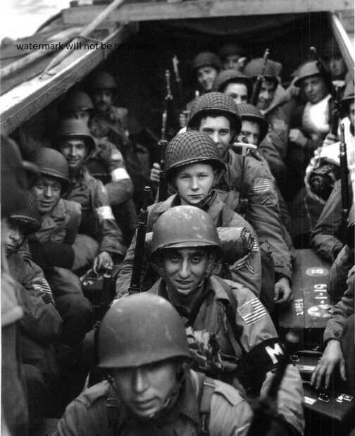 American Troops on approach to Omaha Beach, D-Day 8\