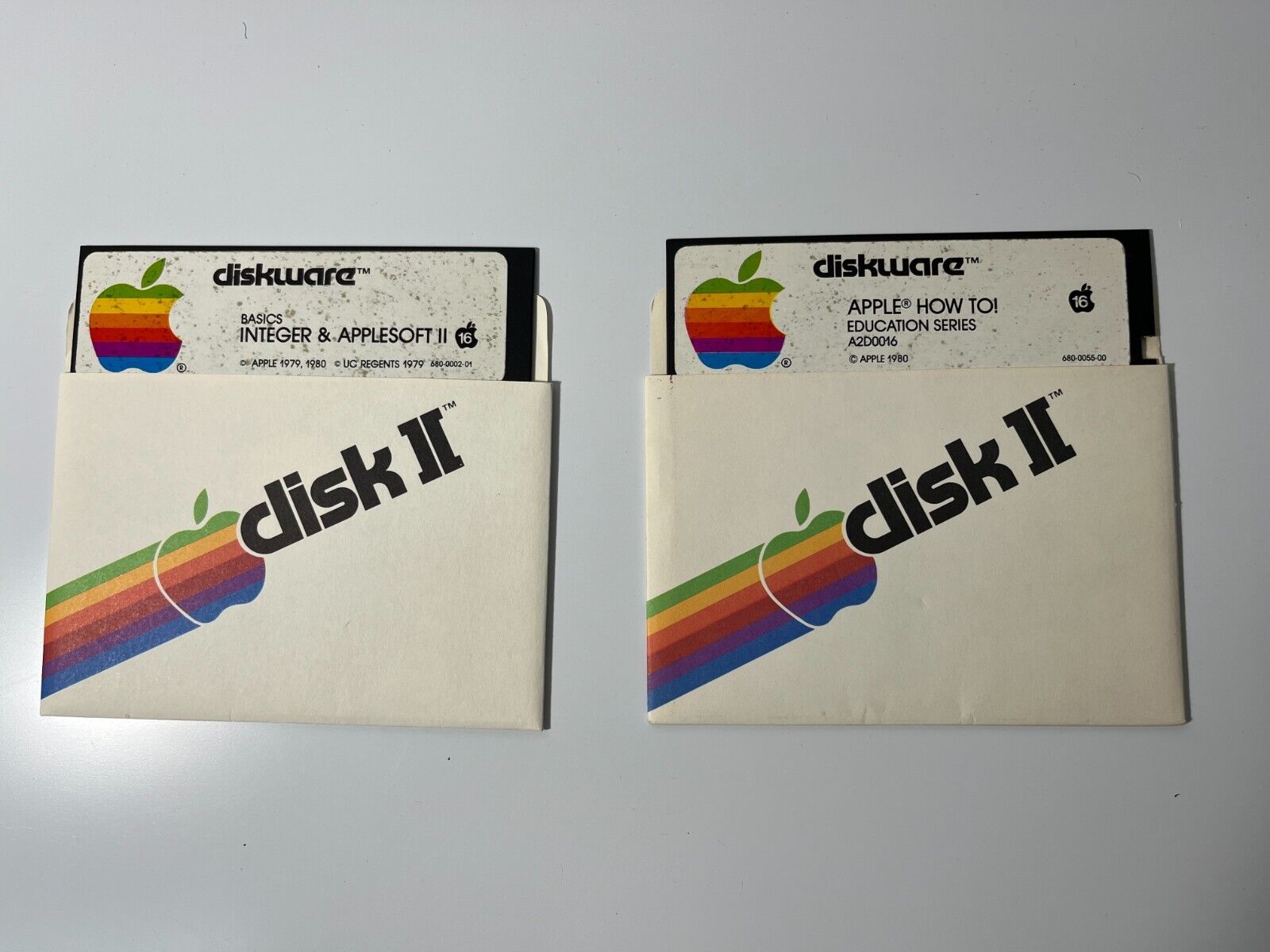 Vintage Apple II Software - Two Disk Set: Apple How To & Basics Interger +